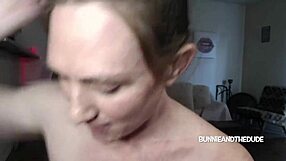 bunnieandthedude sniffs her musky hairy armpits up close with hairbrush