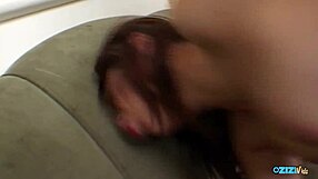 brunette deepthroats cock hard before pussy stretching and passionate anal cowgirl riding