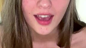 POV hot blonde babe deepthroats monster cock balls deep then rides it hard!