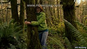 handcuffed to a tree in the forest desperate to pee