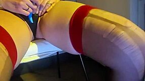 thick pawg amateur slowly teases wet pussy lips posing in heels