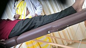 Lucky Patient Receives Steamy Handjob from Sexy Doctor