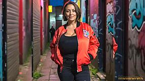 Mona Croft's classy big tits milf allure stirs deep mommy emotions