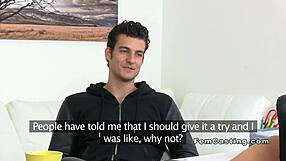 Blonde Agent in Stockings Fucks Hard on Office Sofa