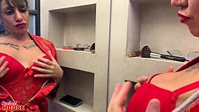 Hey check out this big clit Brazilian cheating on her fiancé with two guys close up