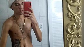 he strokes his cock on Christmas Eve before the family dinner