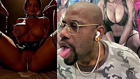 Creampied Bald Pussy Leaks Cum on Tan Teen Slut Face