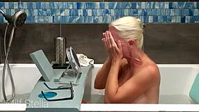 I'm Stella shaving pussy and body smooth