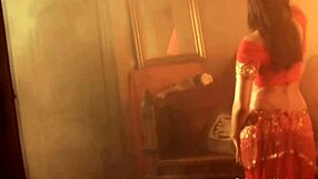 sexy belly dancing brunette teases with erotic nude moves softcore fun