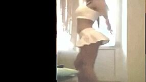 bet you cant look away from my upskirt heels dance tease