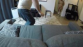 yo mandy mynxx, gag on my cock deepthroat choking pov right on this sofa slut