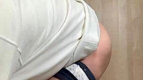 Japanese tennis girl teases skirt bloomers with anal play fetish