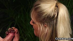 whoa sexy babe slurps jizz facials swapping every creamy load