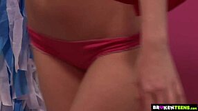 cute brunette n redhead teens 69 with dildos n clit licking till they squirt on shaved pussies