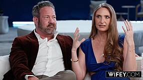 Brandi Johnson Milf Spit-Roasted Creampied While Hubby Watches