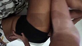 latina wife screams orgasming on lover's cock creampie voyeur