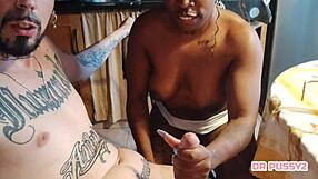 Girlfriend Handjob Blowjob Explodes Hard Cumshot Slow Motion