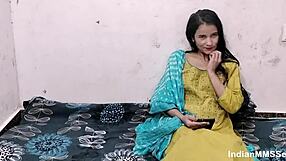 Indian Hot Bhabhi Takes Dewar Doggy Style in Bedroom with Creampie and Clear Hindi Moans