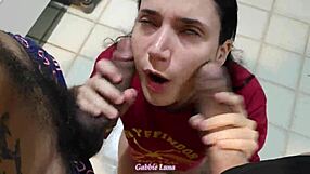 met two hot 18+ amateurs and pounded gabbie luna's face hard