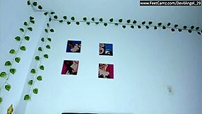 i stretch my bare feet and legs wide just for your eyes colombiana