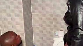 Nigerian lady takes full control over her submissive guy in a tense session.