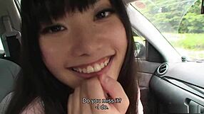 Japanese Teen Fingers Pussy On Car Dashboard