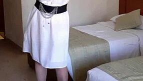 Hot gilf with big natural tits in stockings loves huge bbc and massive dildo play