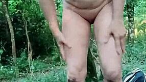 Slave Dildos Forest Humiliation Session