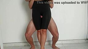 Stepsis Uses Her Sexy Legs To Jerk Me Off Perfectly In Homemade Fun