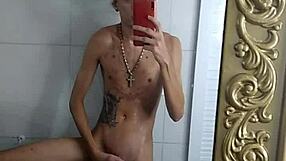 he strokes his cock on Christmas Eve before the family dinner