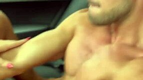 Amateur spreads legs in car for monster big cock pounding pure delight