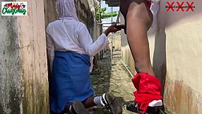 Africa Santa Caught Fucking Naïve Ebony Neighbor Daughter Backyard Full