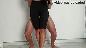 Stepsis Uses Her Sexy Legs To Jerk Me Off Perfectly In Homemade Fun