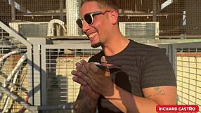 Beautiful Pornstar Princess in Lingerie Talks on Phone Eating Friend's Pussy While Hubby Listens Outdoor