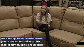 Petite Nurse Ava Siren in Latex Gloves Spreads Pussy and Gapes in Hospital