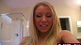 damn allie rounding those huge tits up close