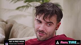 Ryder Rey's Petite Ass Stretched Deep by Roommate's Thick Cum Load