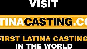 innocent latina redhead teen pussy raw banged in rough fake casting interview