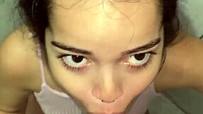 Woke up to sloppy deepthroat on huge cock then cum in my mouth!