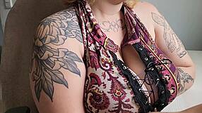 office friend lets you stare at her huge saggy tits and hairy pussy