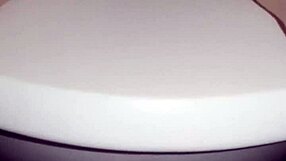 pregnant flashing pussy on toilet then bids ass hole wide open!