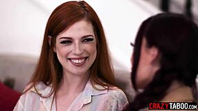 scarlett mae fucks wet petite 18+ roommate sabina rouge after masturbation lick pussy dorm