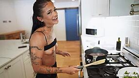 ryan reid's athletic day includes pov blowjob facial cumshot and hot brunette kissing