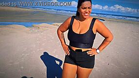 Lick Sweaty Armpit and Salty Pussy on Beach Quickie