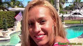 Bodypainted big ass teen, ready to get pounded by monster cock outdoors?