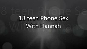 18YO BLONDE TEEN HANNNAH MASTURBATES DURING HOT PHONE SEX