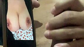 sexy amateur handjob milks massive cock to explosive cumshot