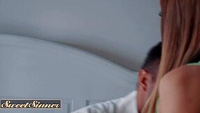 SLUTTY BLONDE BEGS BIG COCK TO FUCK HER HARD DOGGYSTYLE ON BED