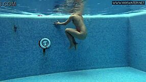 lady dee swims so cute and shy as czech teen in pool