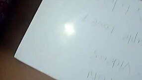 She teases with a quick blowjob and handjob verification